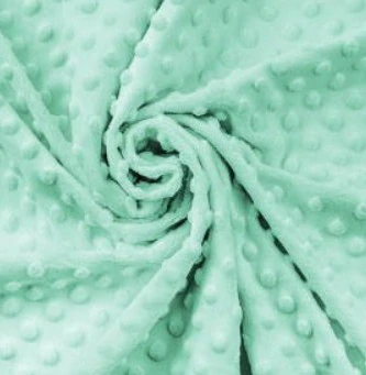 M56 - VZORNÍK - Minky DOTS - Beach Glass
