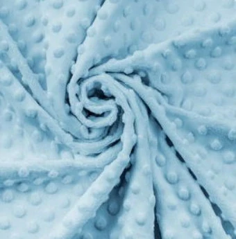 M51 - VZORNÍK - Minky DOTS - Sky Blue