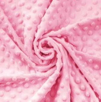 M42 - VZORNÍK - Minky DOTS - Pink