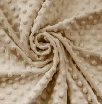 M12 - VZORNÍK - Minky DOTS - Beige