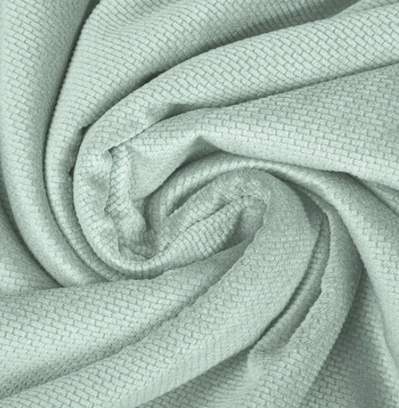 VE70 - VZORNÍK - Minky VELVET - Sky grey (do zelena)
