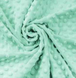 M56 - VZORNÍK - Minky DOTS - Beach Glass
