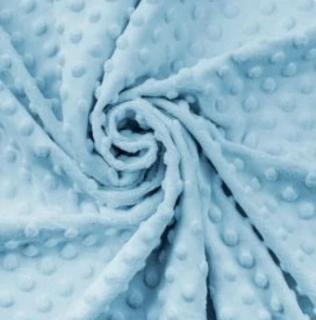 M51 - VZORNÍK - Minky DOTS - Sky Blue