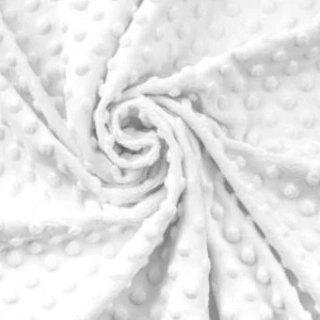 M00 - VZORNÍK - Minky DOTS - White
